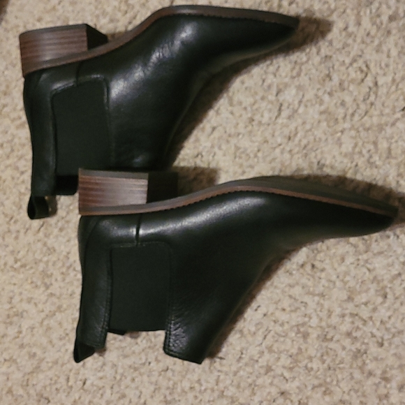 lucky brand black leather ankle boots - Picture 4 of 6